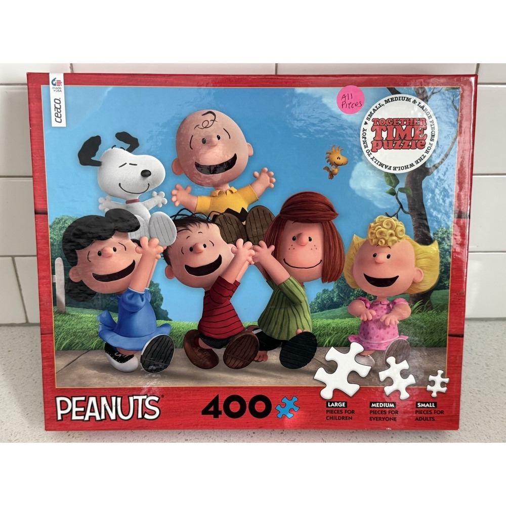 Ceaco 400 Pc Puzzle Peanuts Gang Snoopy Charlie Brown Complete Euc